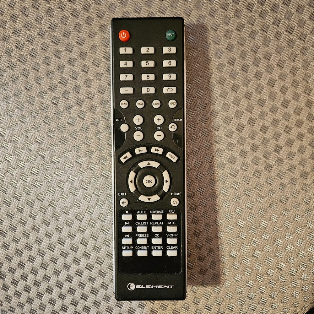 Element TV Remote Control Black Replacement Controller for Element Televisions